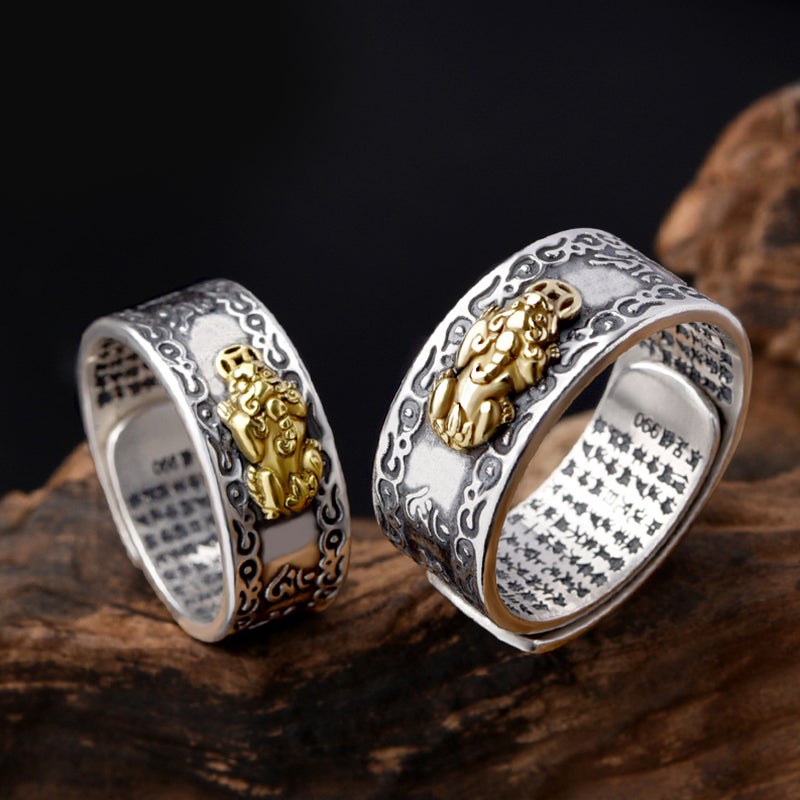 Anillo Energético Pixiu – Atrae Dinero, Suerte y Protección