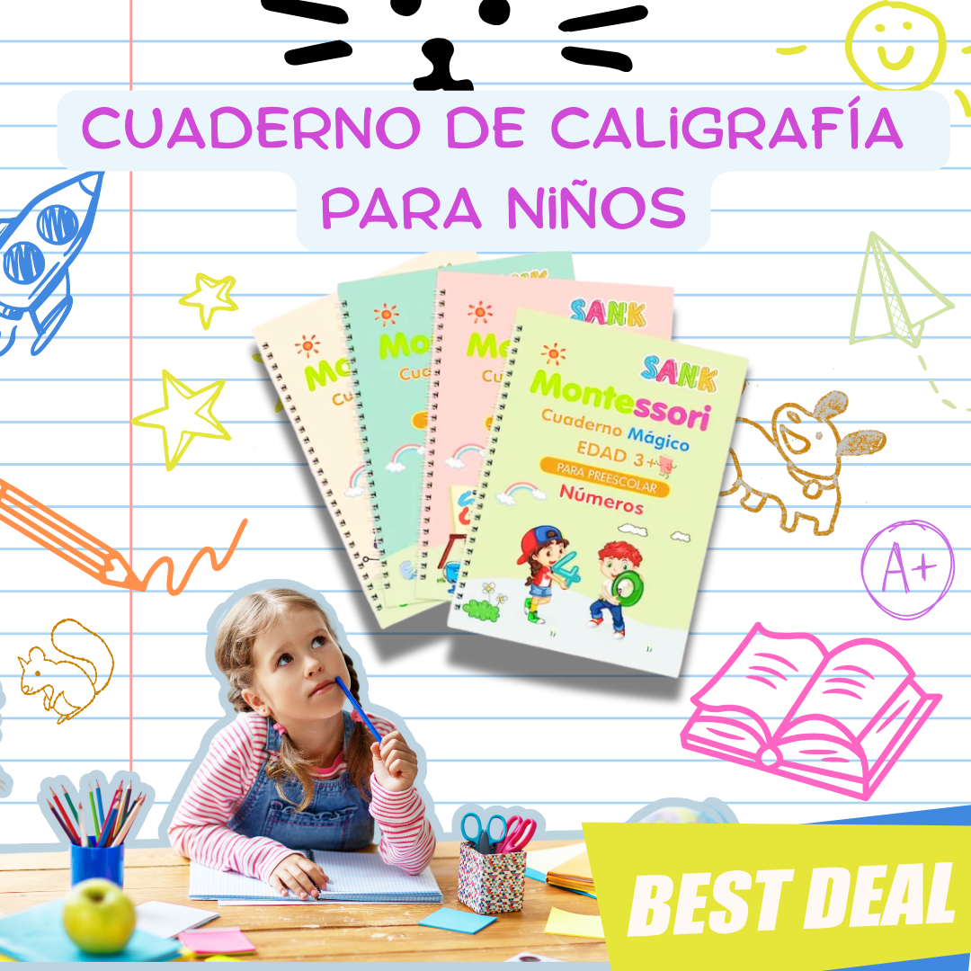 Set Educativo Reutilizable para Niños – Escritura, Lectura y Diversión