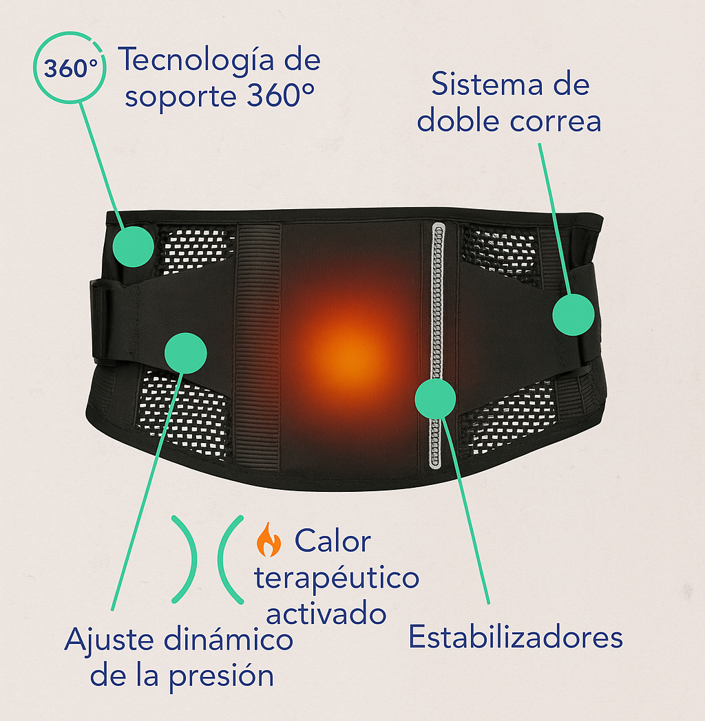 Soporte Térmico Espalda Sana™ – Dile Adiós al Dolor en Minutos