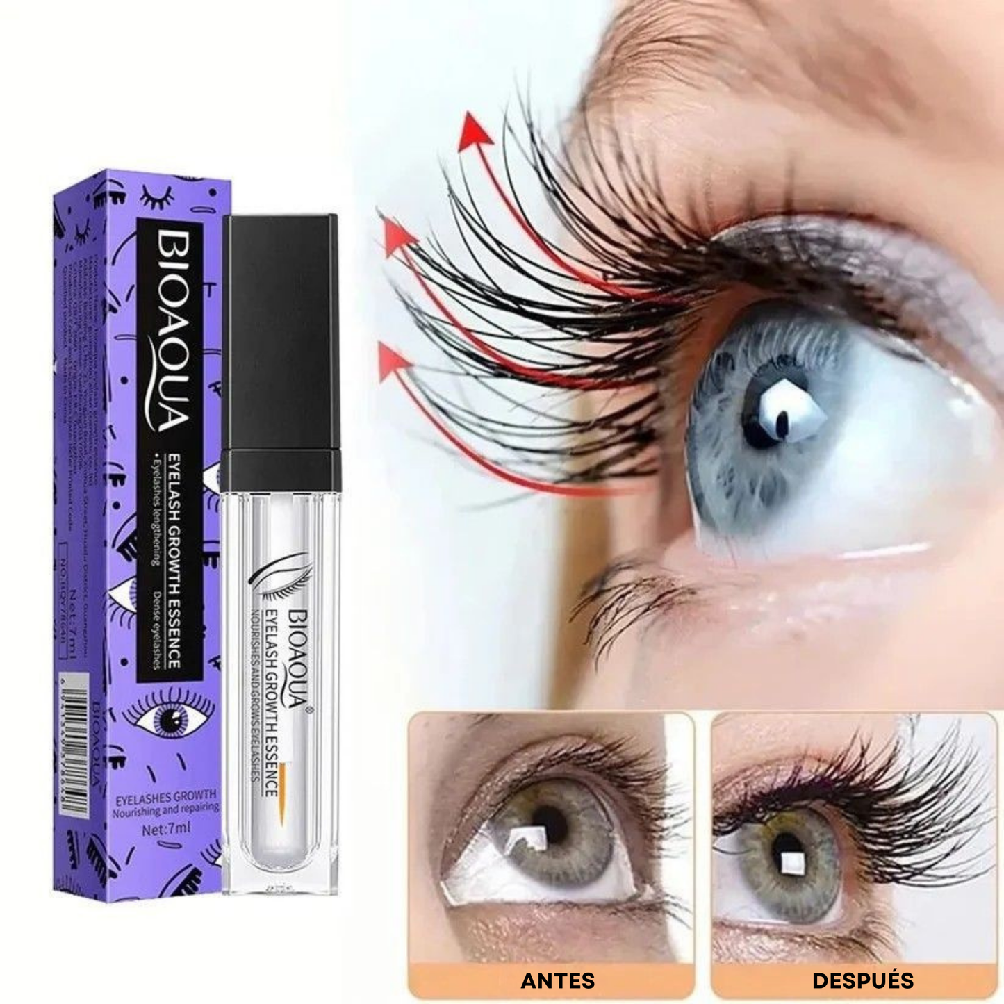 Dúo Potente para Cejas y Pestañas – Con Vitamina E y Aceites Naturales