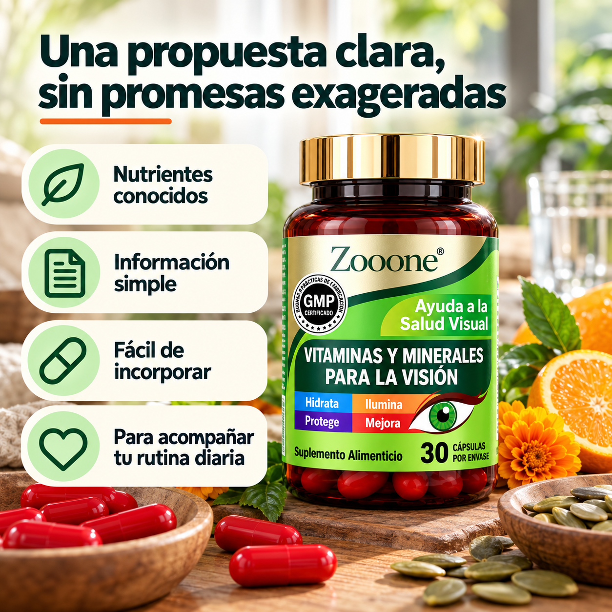 Zooone Visión Plus – Vitaminas y Minerales para Acompañar tu Rutina Visual