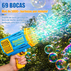 Pistola  Rocket Burbujas Automática para Niños