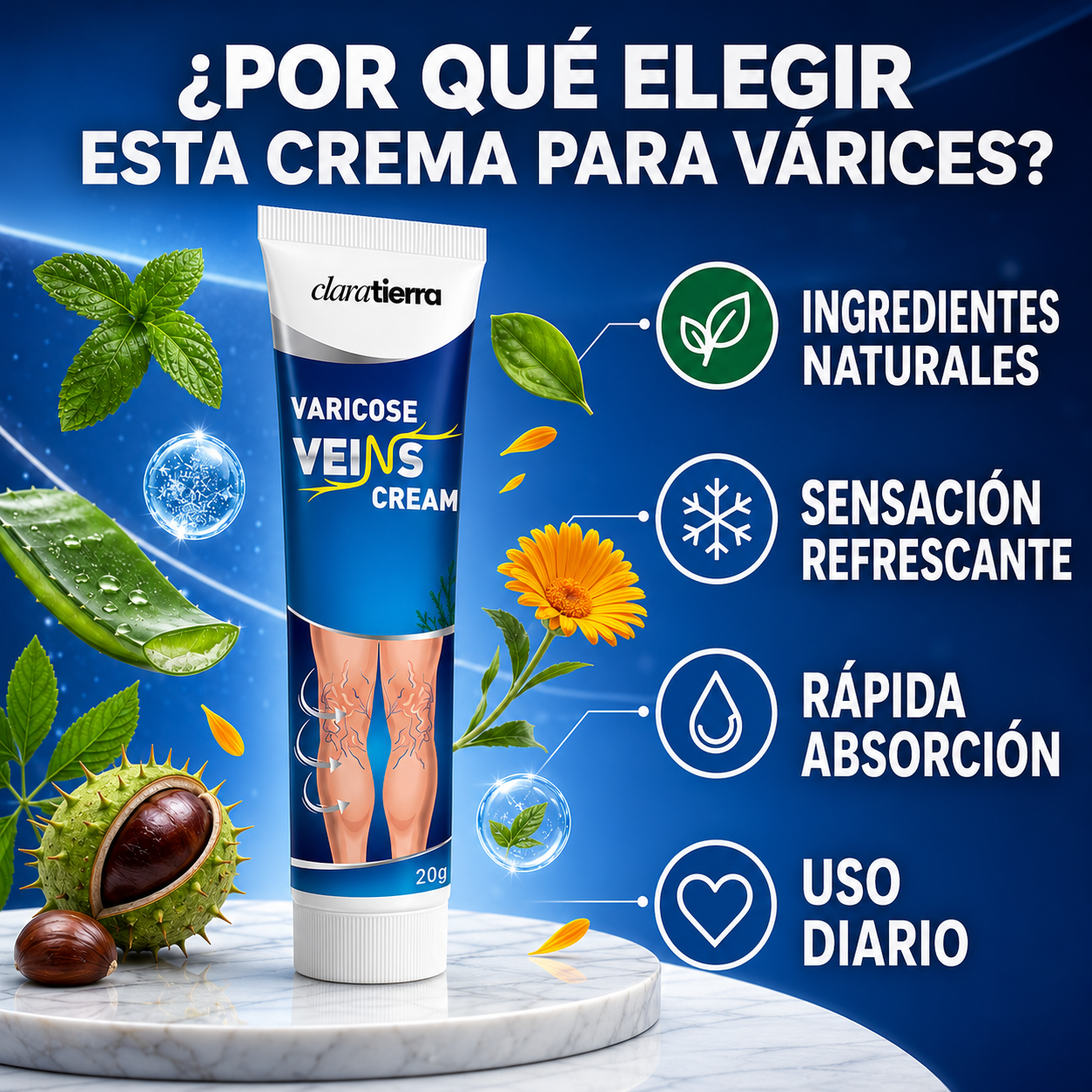 Crema para Várices - Sentí las Piernas Más Livianas Todos los Días (Oferta 2x1)