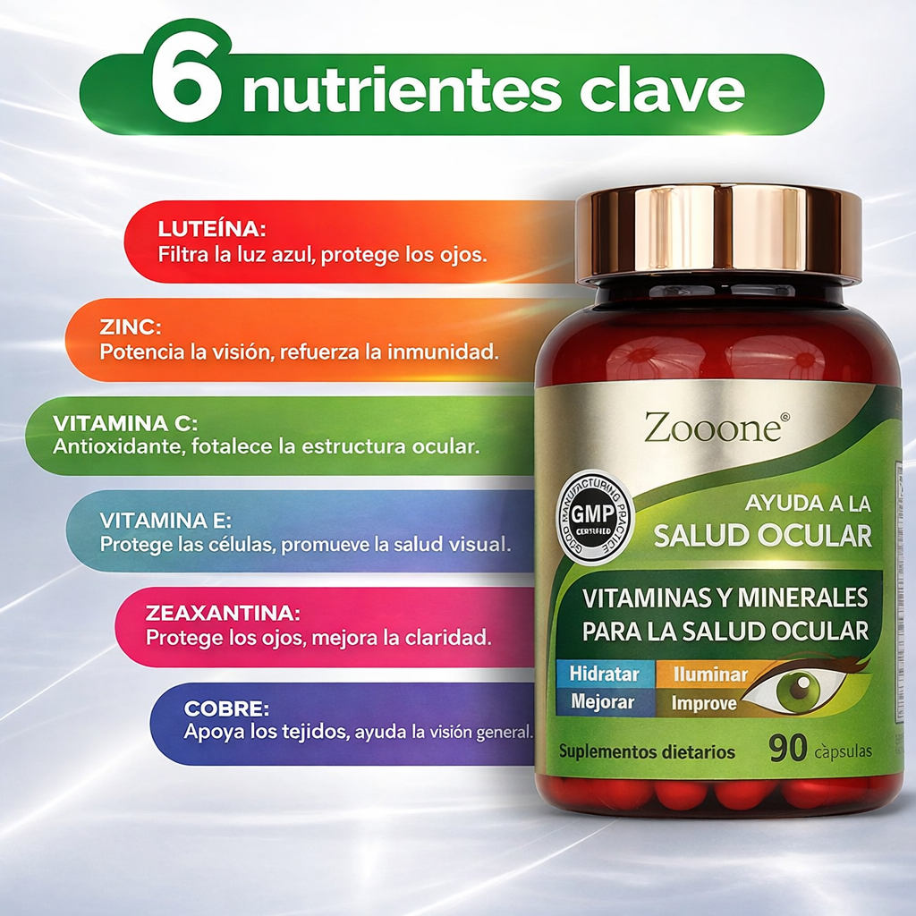Zooone – Suplemento de vitaminas para la vista con luteína