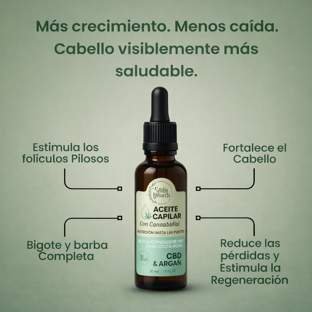 Estilida Botánica Hair Oil con CBD & Argán - Nutrición Hasta Las Puntas