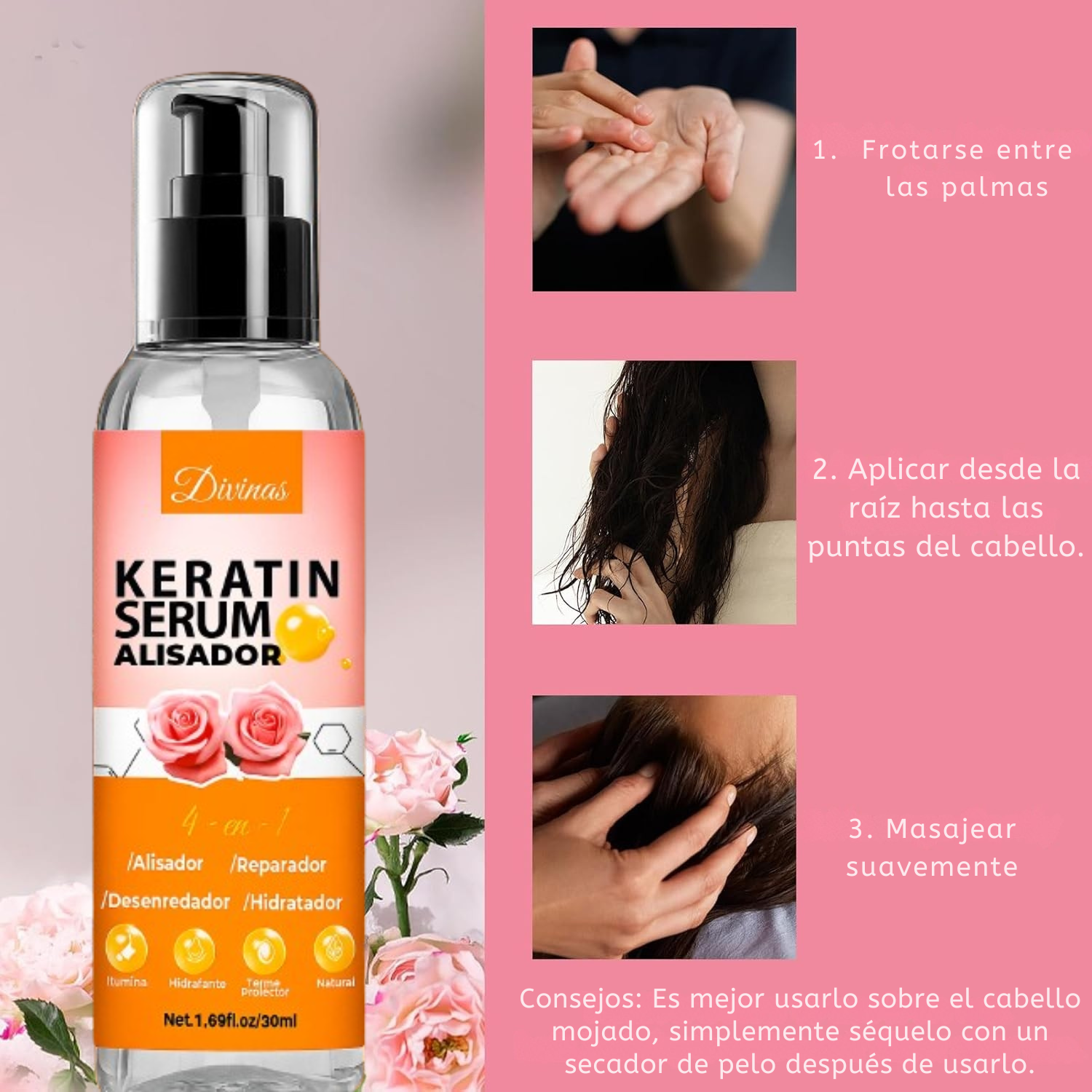 Suero de queratina Alisador