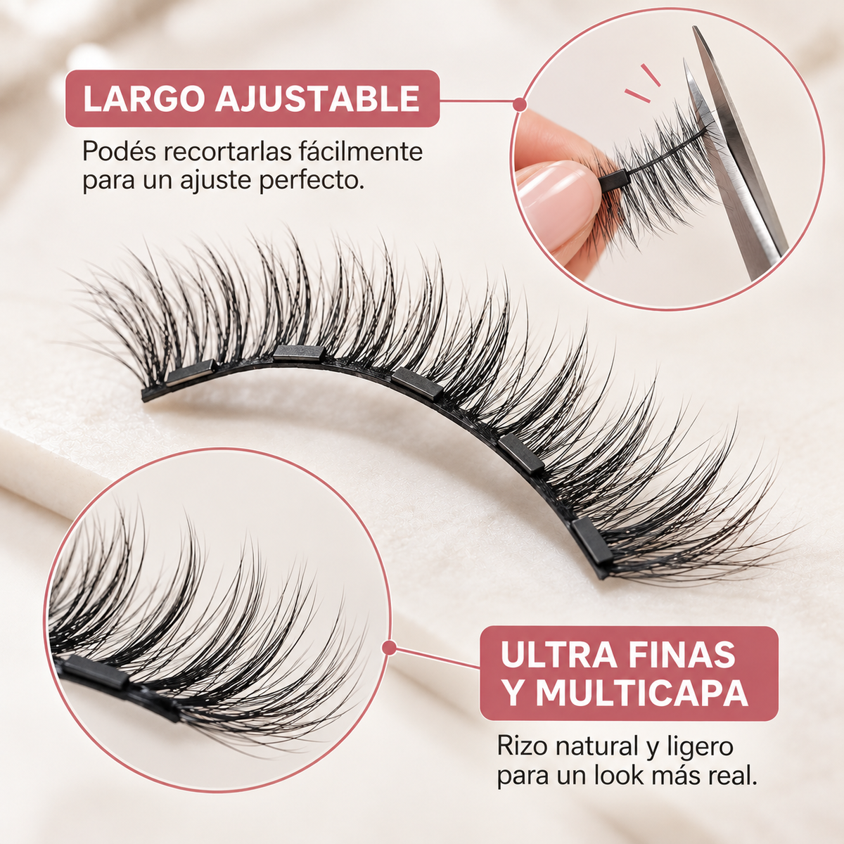 Pestañas Magnéticas Premium – Belleza Todo el Día, Sin Pegamento ni Complicaciones