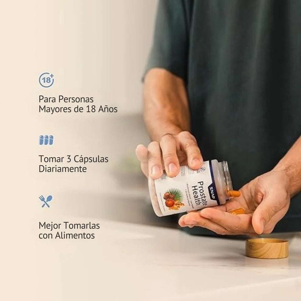 Prostate Health – Recupere sus noches de forma natural (60 cápsulas)