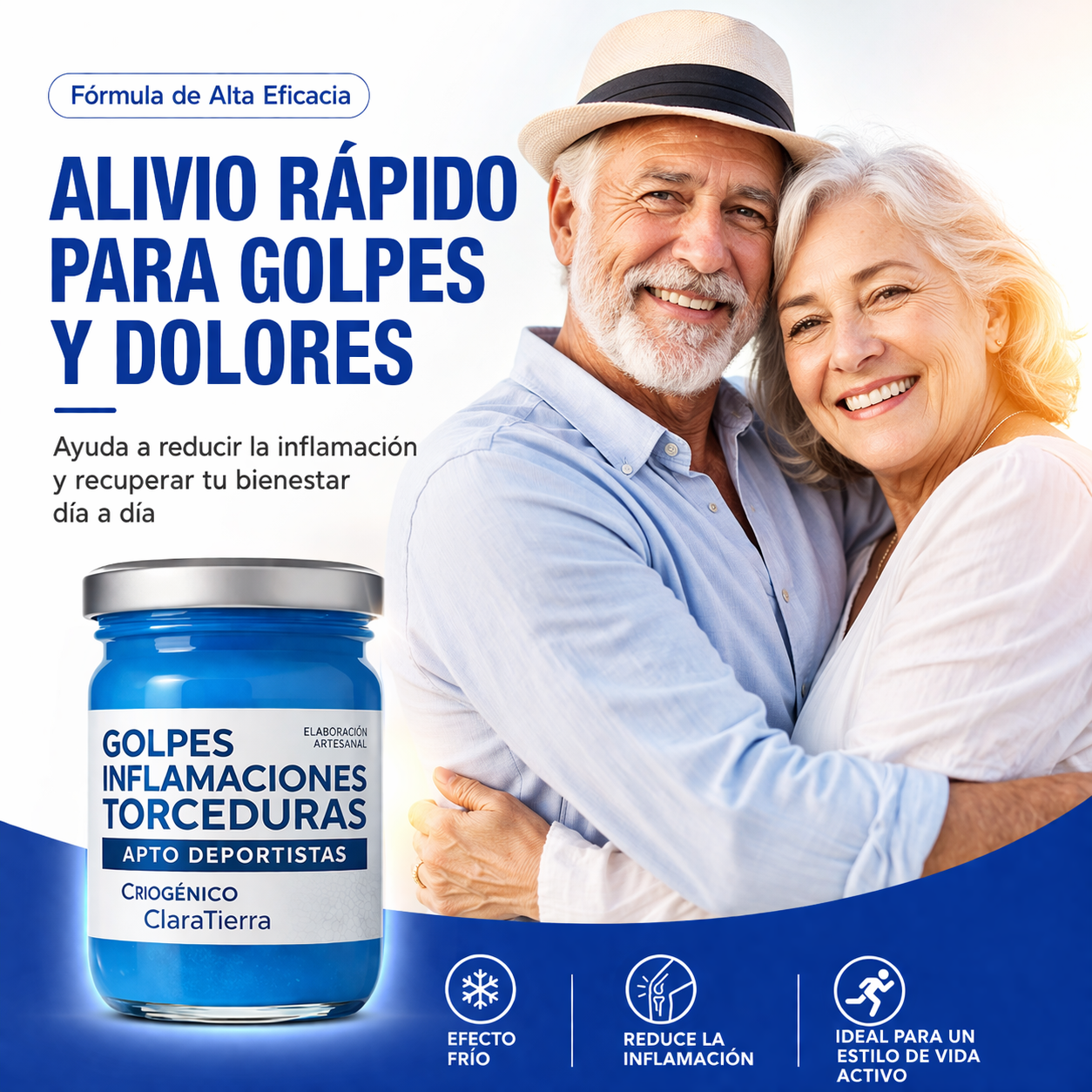 Golpes Gel – Alivio rápido para moretones, hinchazón y dolor muscular.