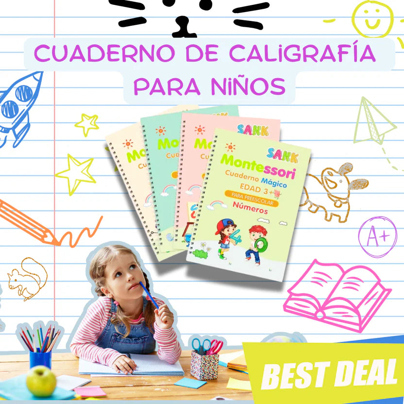 Cuaderno Mágico Montessori para Niños