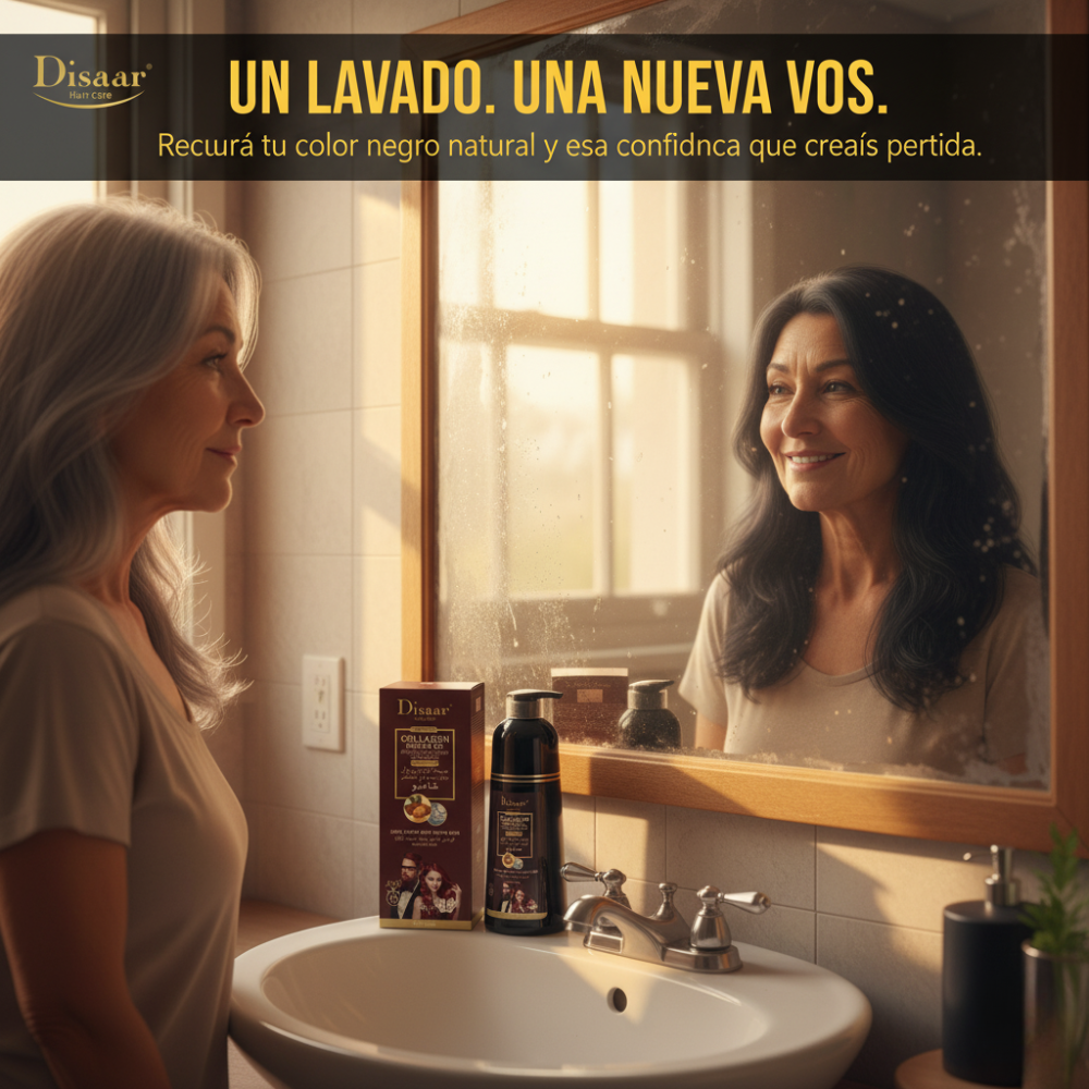 Disaar - Shampoo Color con Colágeno y Aceite de Argán