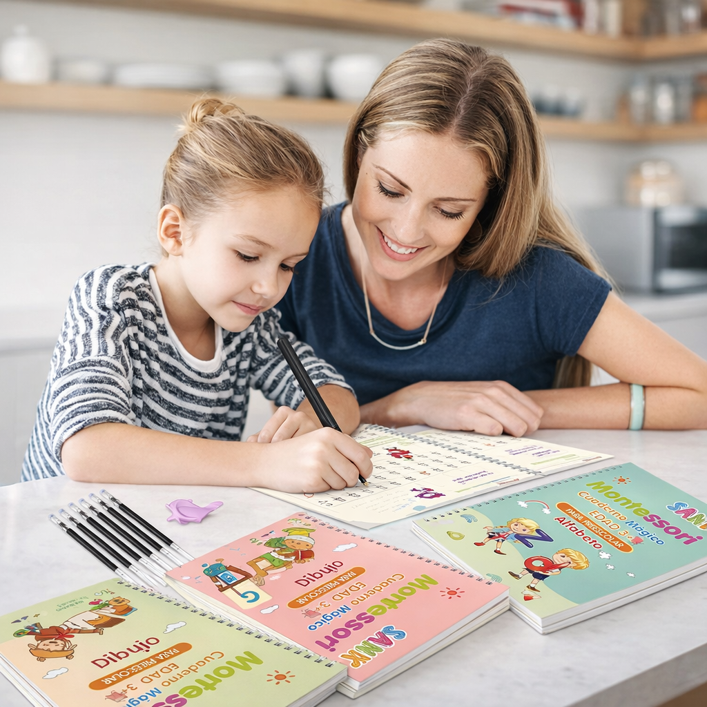Cuaderno Mágico Montessori para Niños