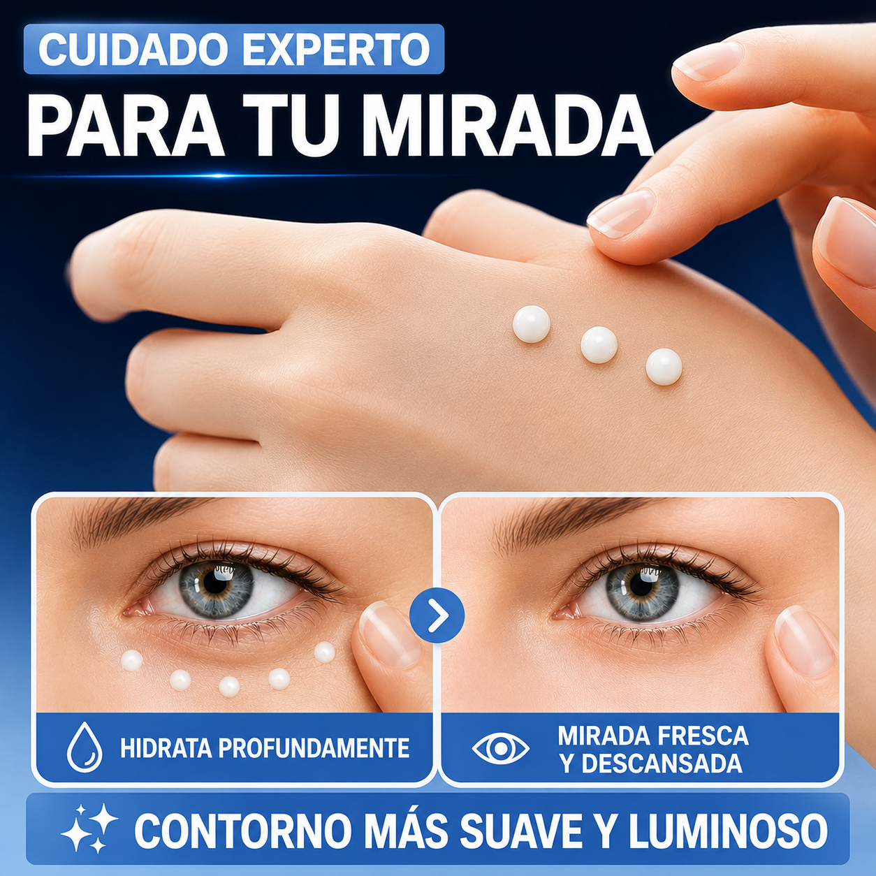 Crema Reparadora para el Contorno de Ojos – Ojos con Apariencia Más Joven Cada Día