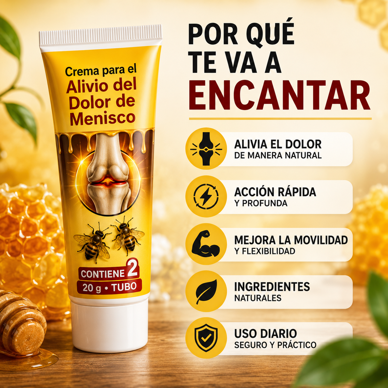 Crema de Veneno de Abeja - Recuperá tu Libertad de Movimiento y Disfrutá Cada Paso