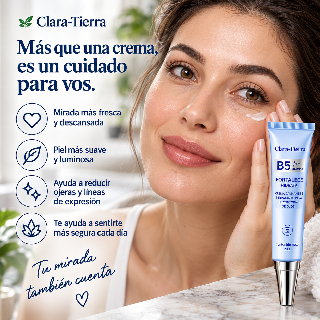Crema Reparadora para Ojos – Reviví Tu Mirada y Lucí una Piel Más Fresca y Luminosa