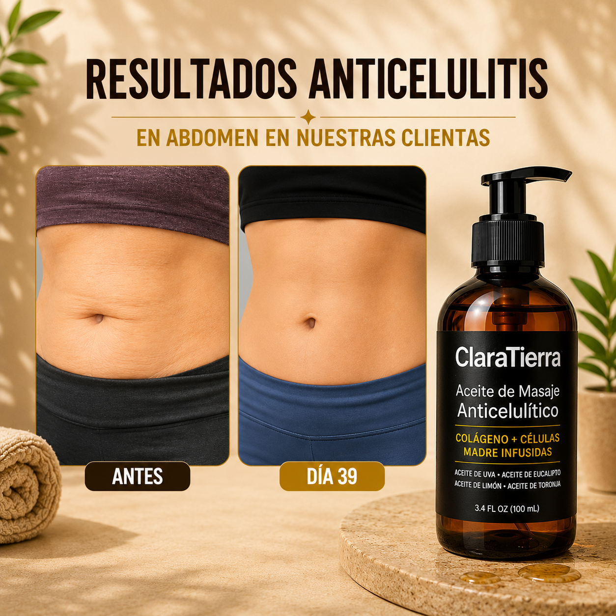 Aceite de Masaje Anticelulítico – Suaviza, Reafirma y Esculpe Tu Piel Naturalmente