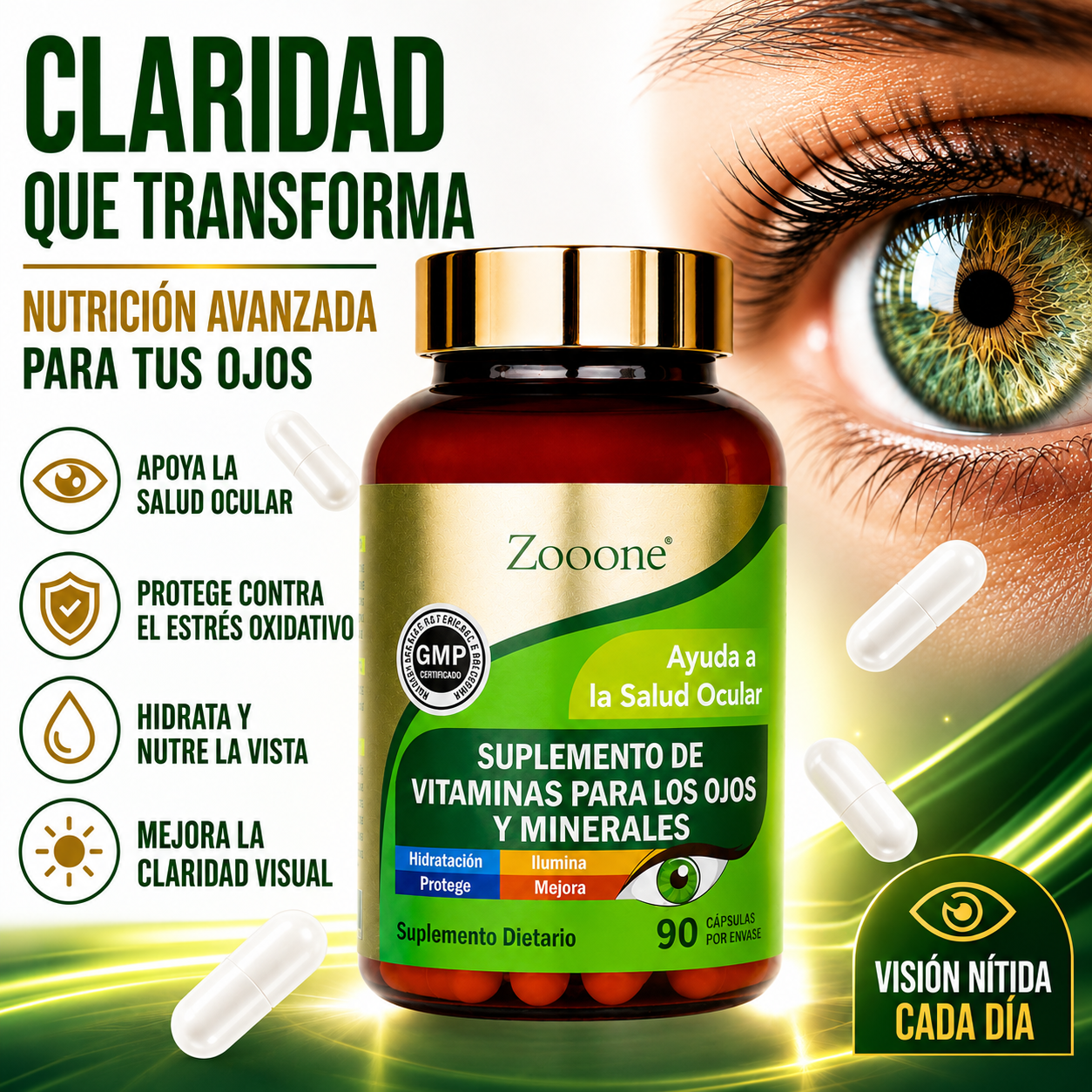 Suplemento de Vitaminas para los Ojos - Protegé tu visión, potenciá tu día