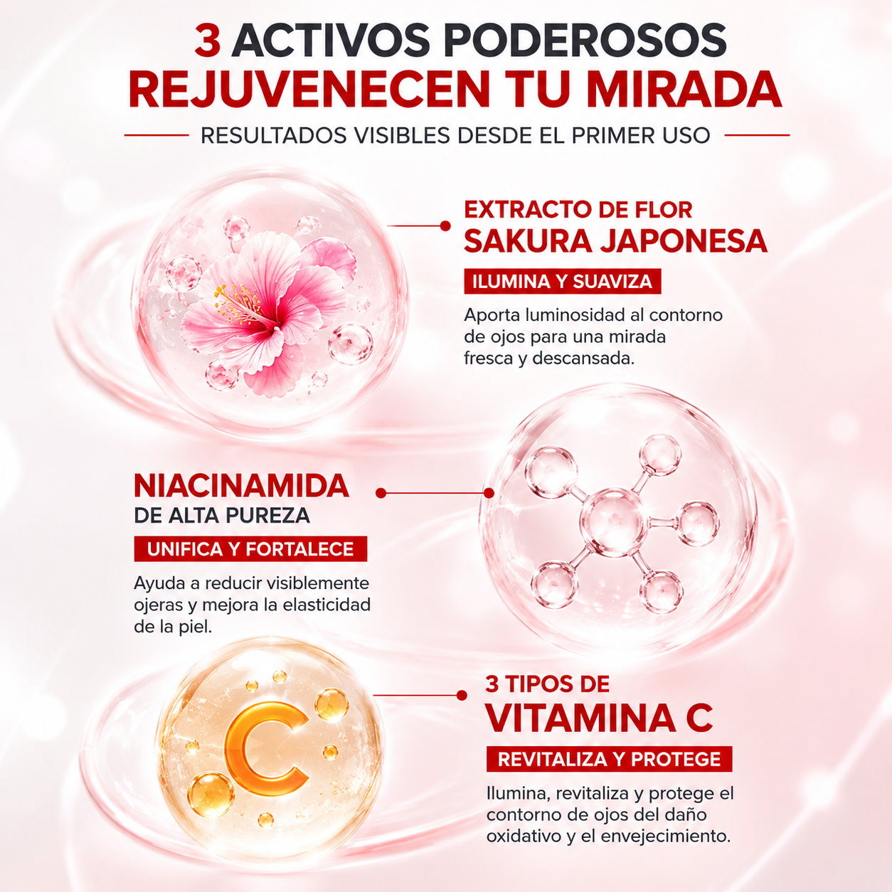 Rejuvenecedor Instantáneo para Ojos – Levanta, Desinflama e Ilumina al Instante los Ojos Cansados de Forma Natural