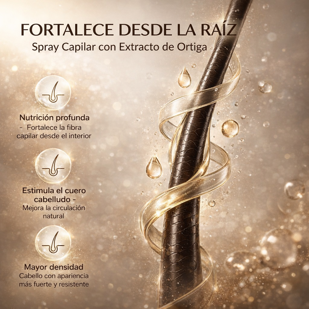 Olio de Ortiga – Crecimiento y Fortaleza Capilar Natural