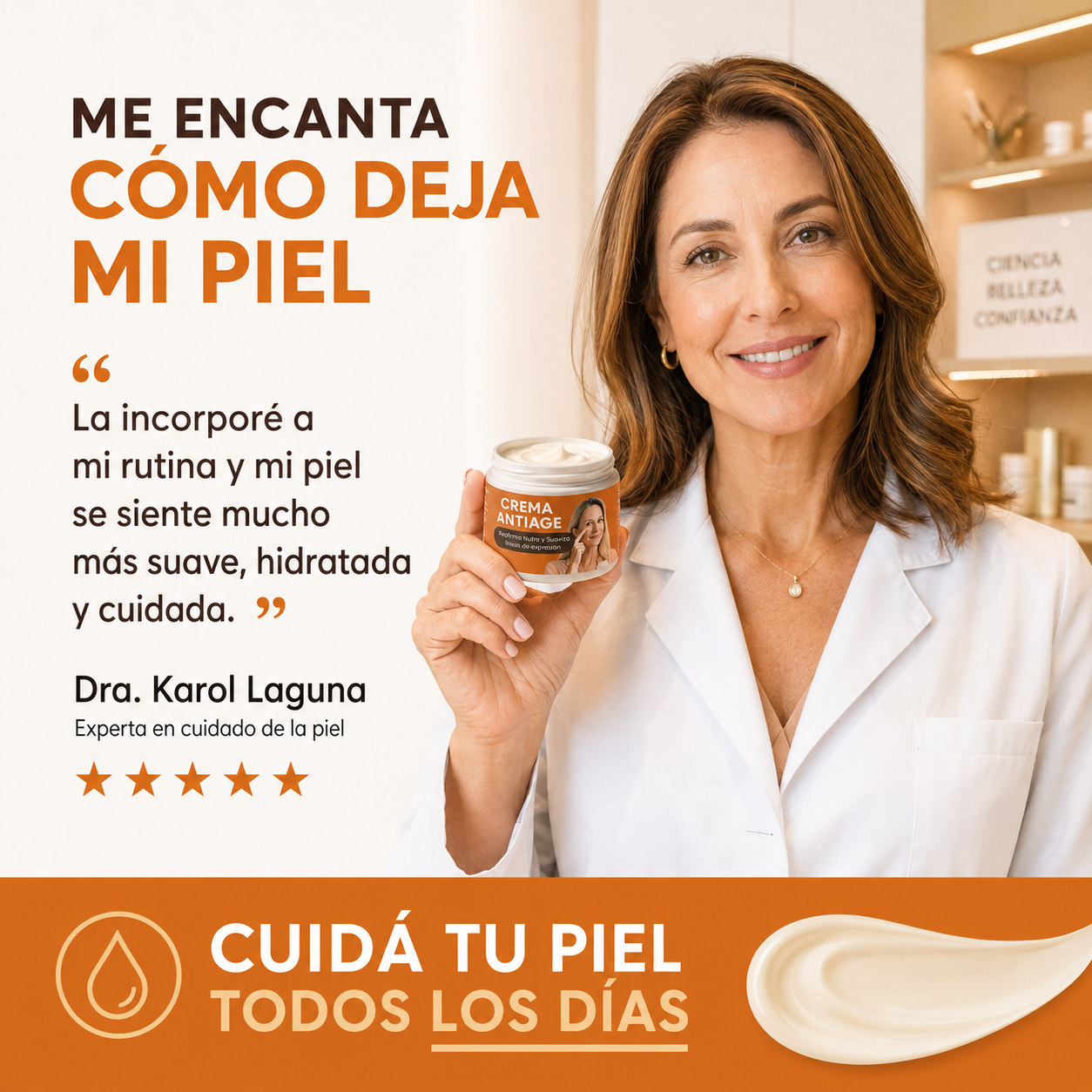 Crema Reafirmante Anti-Edad - Reafirmá tu piel. Recuperá tu confianza.