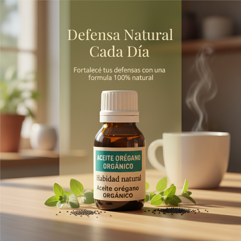 OréganVida – Aceite Orgánico de Orégano con Semillas Negras