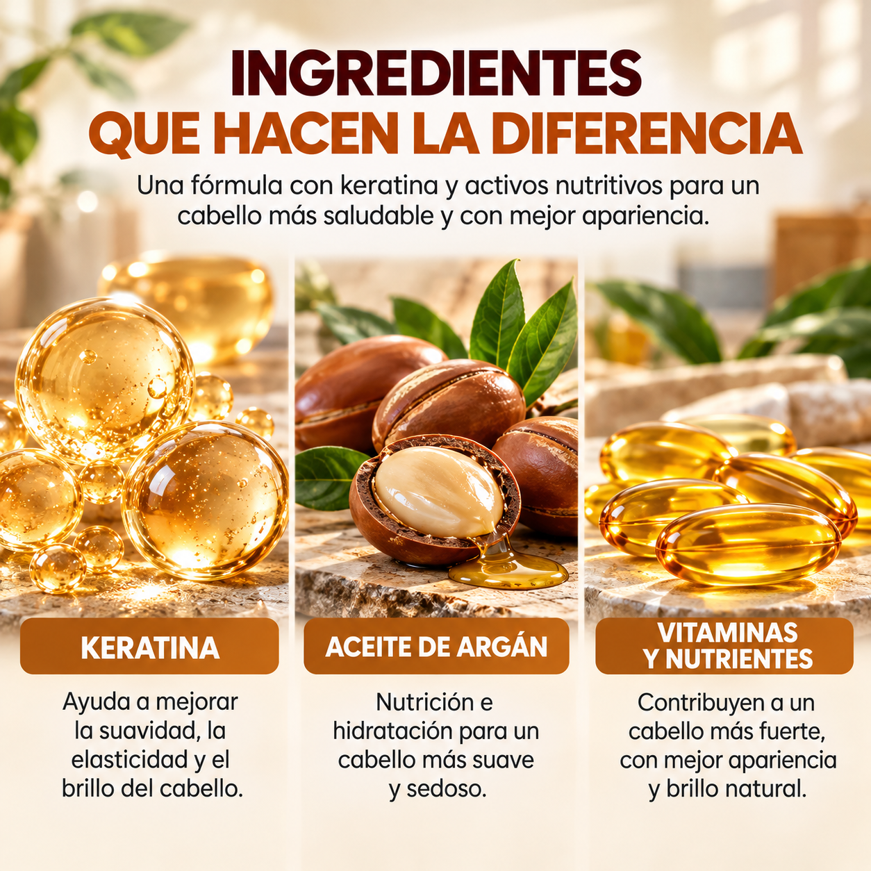 Crema Capilar de Keratina – Nutre, suaviza y devuelve el brillo a tu cabello.
