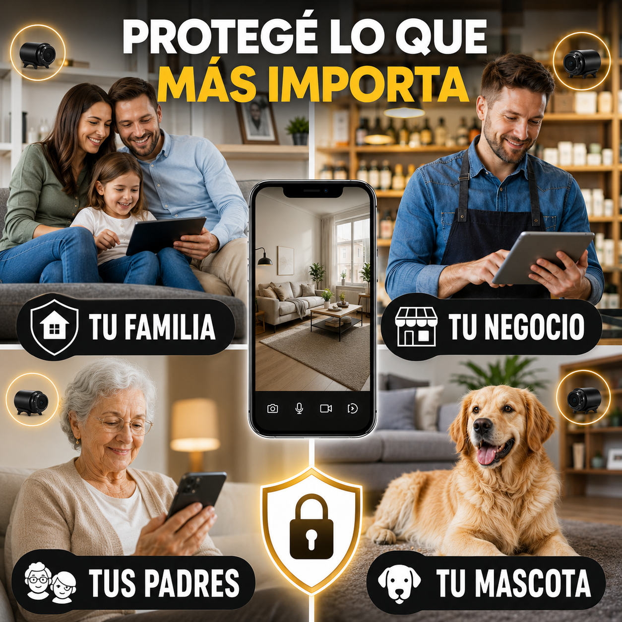 La Mini Cámara Espía Full HD - Protegé Tu Hogar Las 24 Horas Sin Que Nadie Lo Note