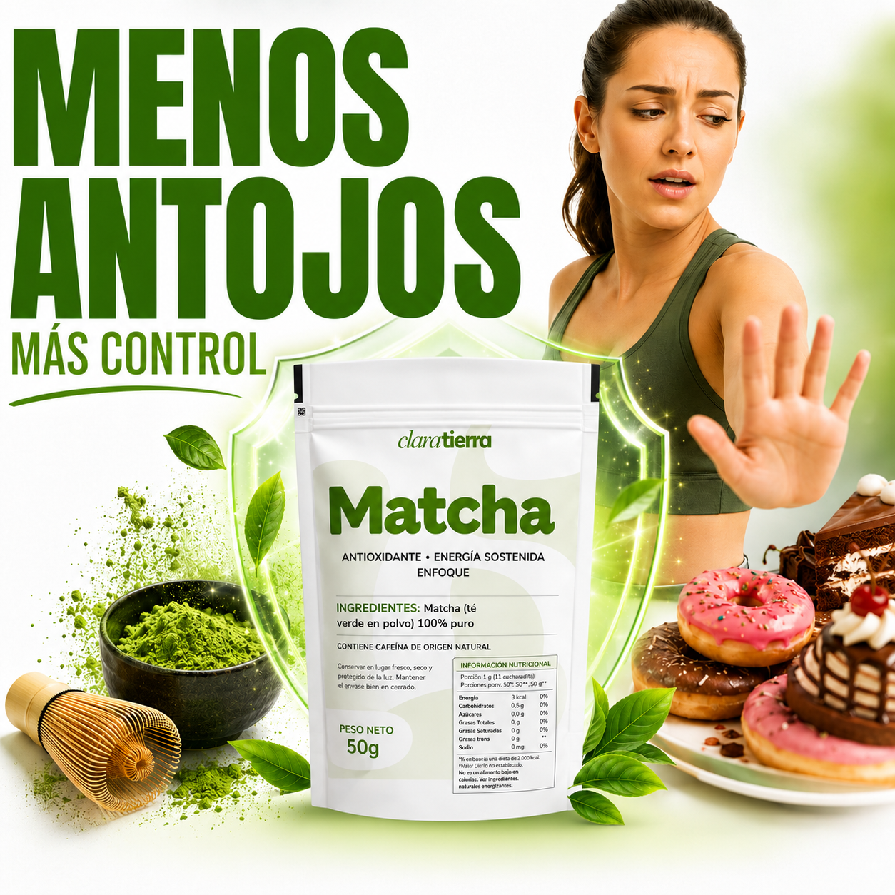 MATCHA ULTRA CONCENTRATO - Enfoque Natural. Energía Todos los Días.