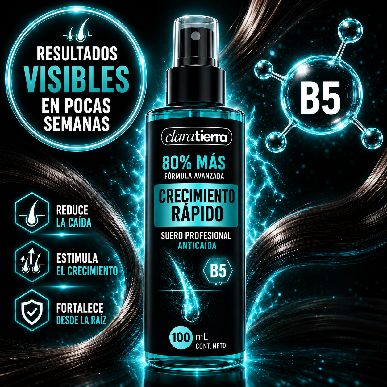 Activador para spray capilar - Reconstruye tu cabello naturalmente