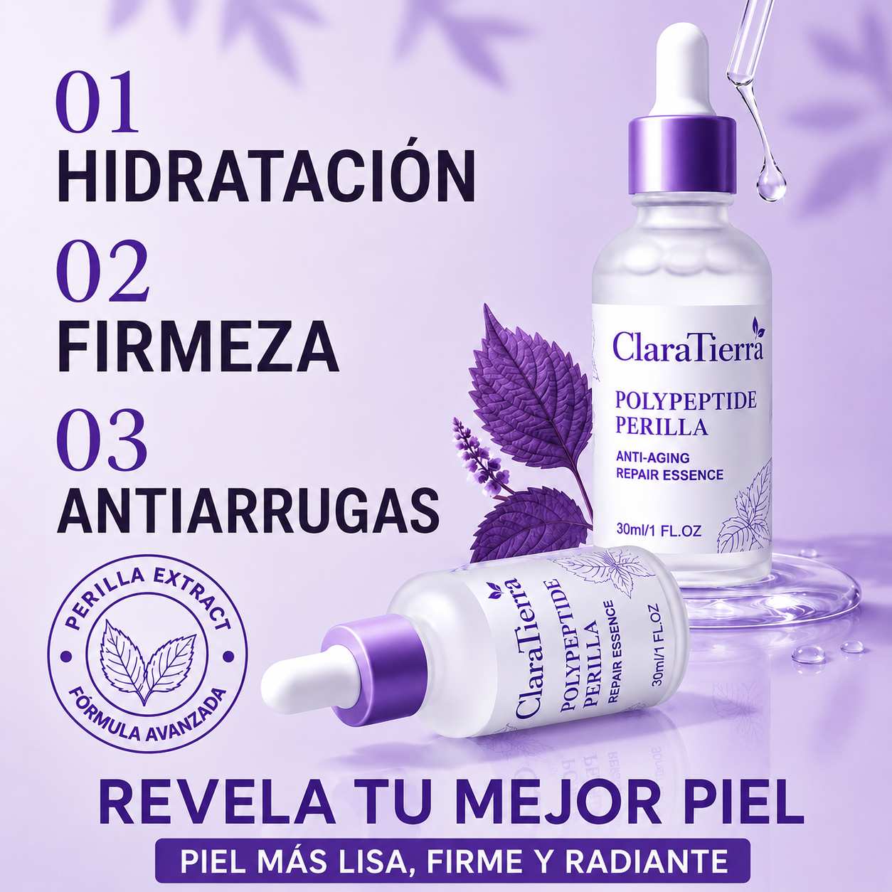 Sérum Antiarrugas Reafirmante — Recupera una Piel Más Lisa, Firme y Radiante