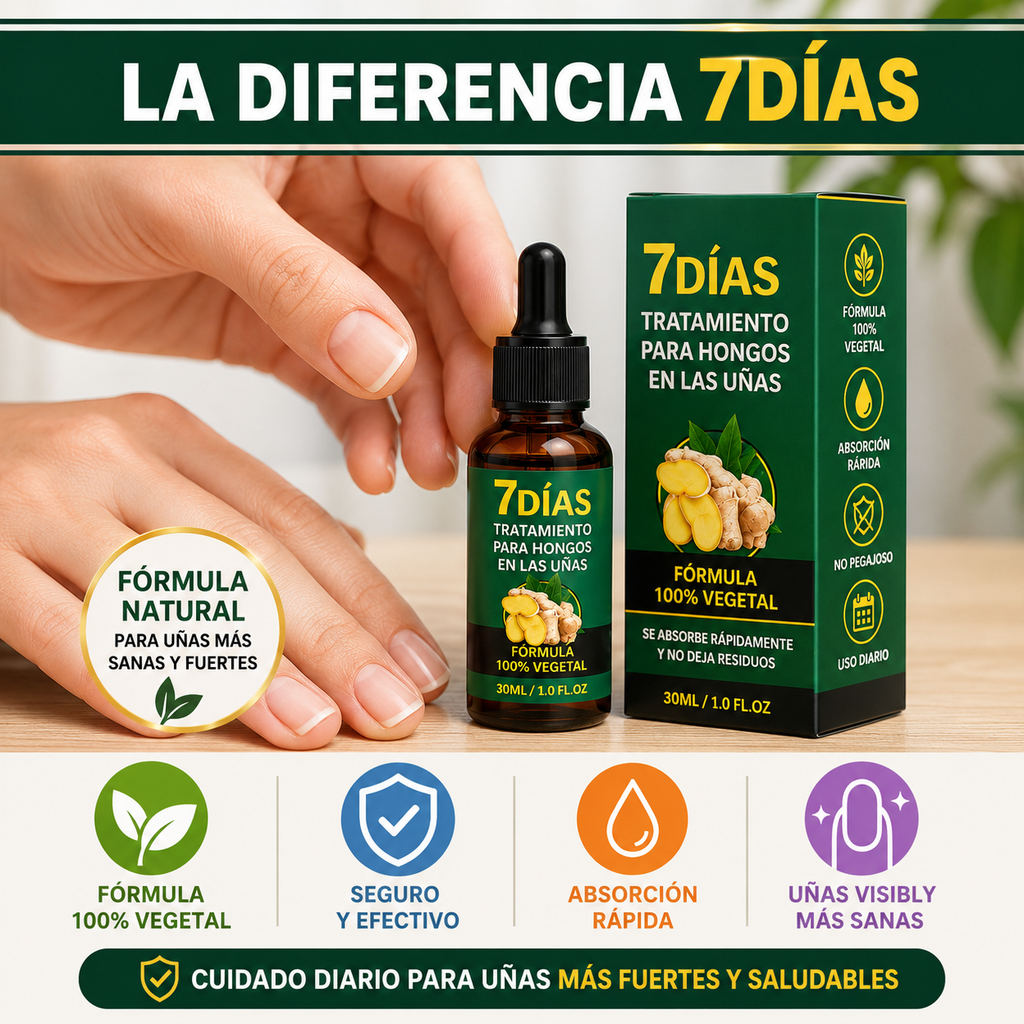 7Dias Tratamiento para Uñas – Uñas Más Fuertes, Saludables y Radiantes Desde la Primera Aplicación