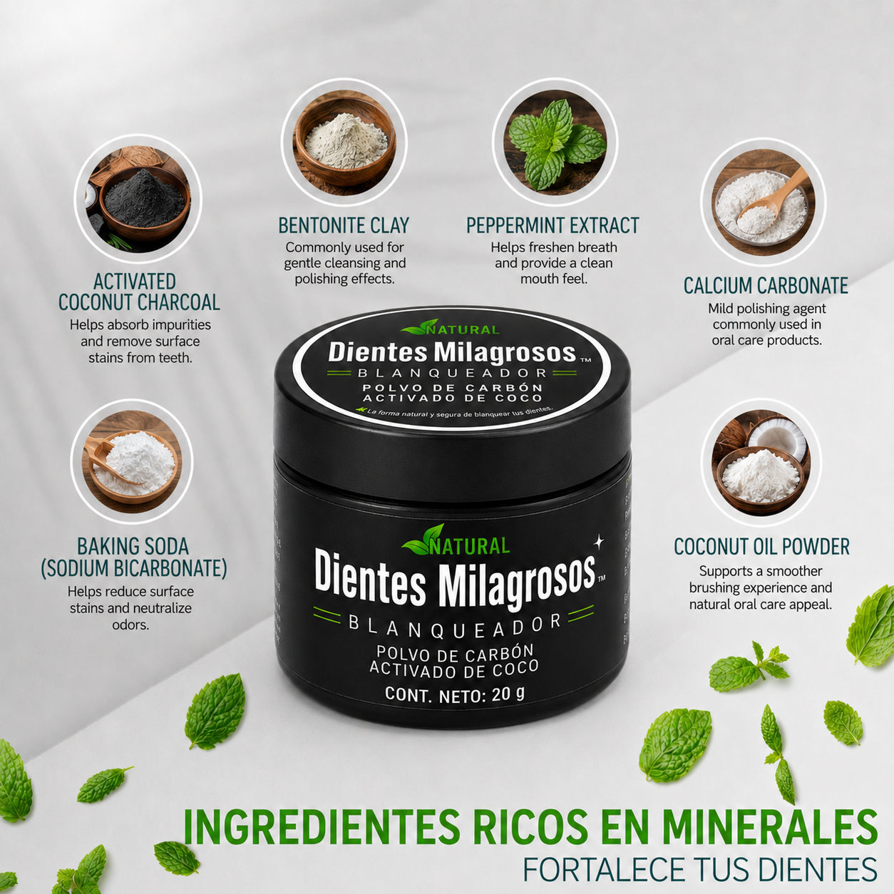 Dientes Milagrosos Blanqueador - Una sonrisa más limpia. Más confianza para vos.