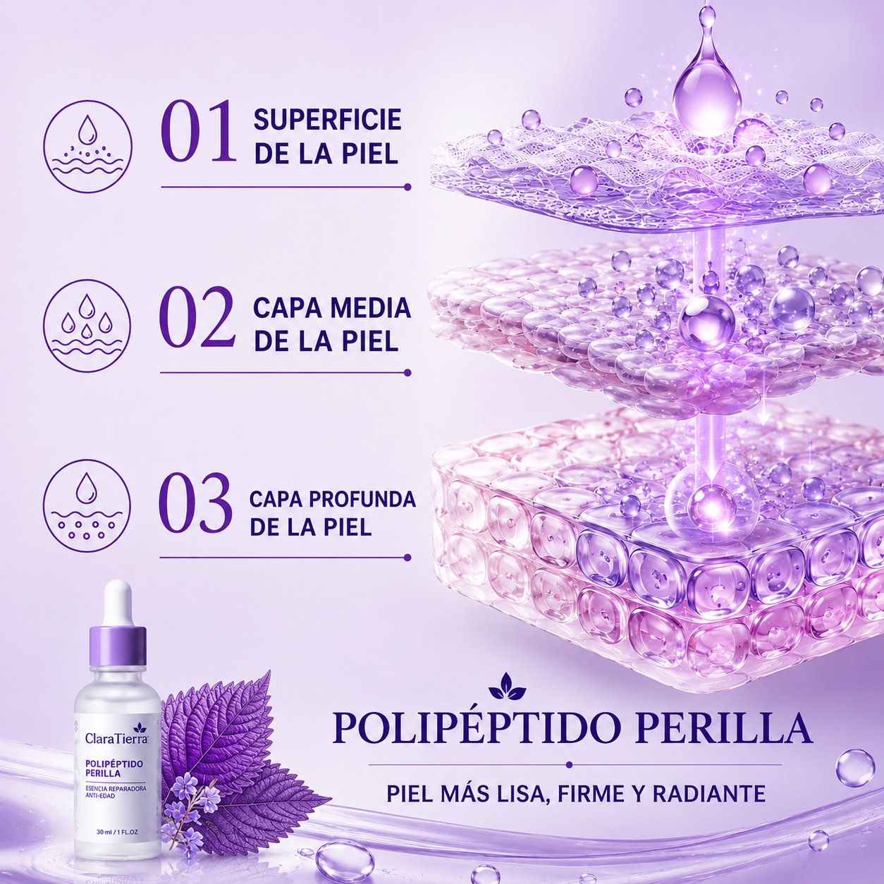 Sérum Antiarrugas Reafirmante — Recupera una Piel Más Lisa, Firme y Radiante