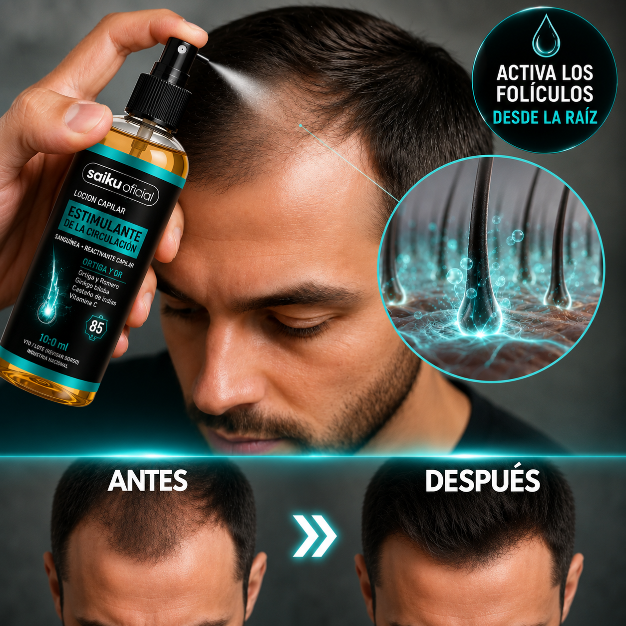 Activador para spray capilar - Reconstruye tu cabello naturalmente
