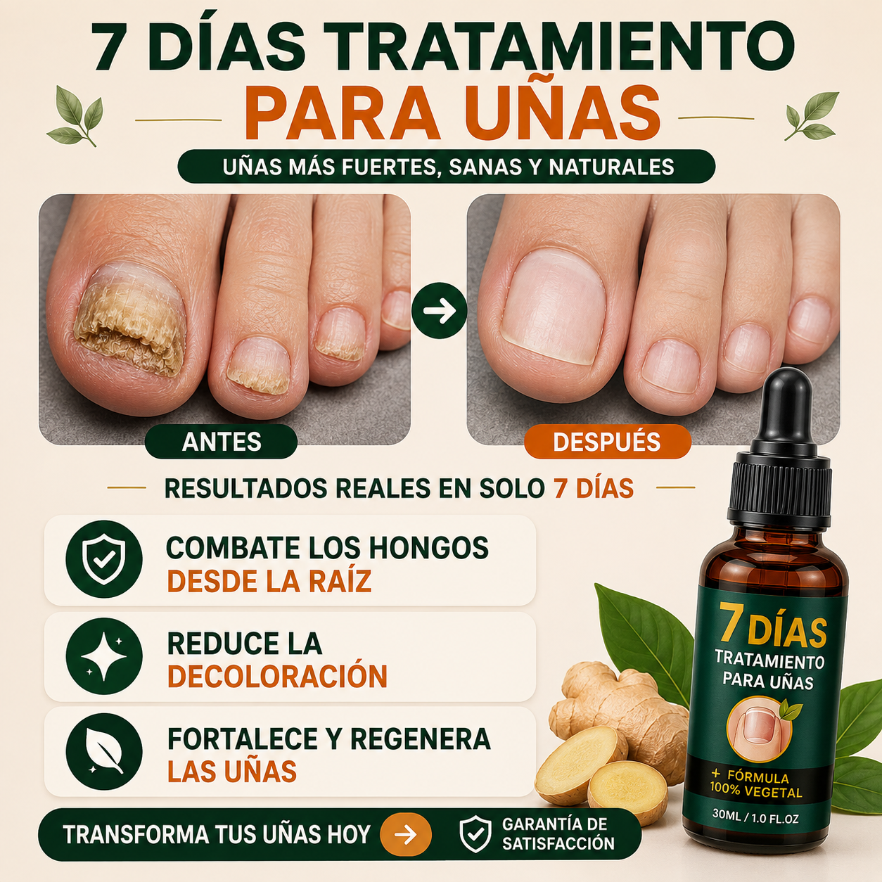 7Dias Tratamiento para Uñas – Uñas Más Fuertes, Saludables y Radiantes Desde la Primera Aplicación