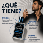 Perfume para hombre ELIXIR - una fragancia que complementa tu presencia.