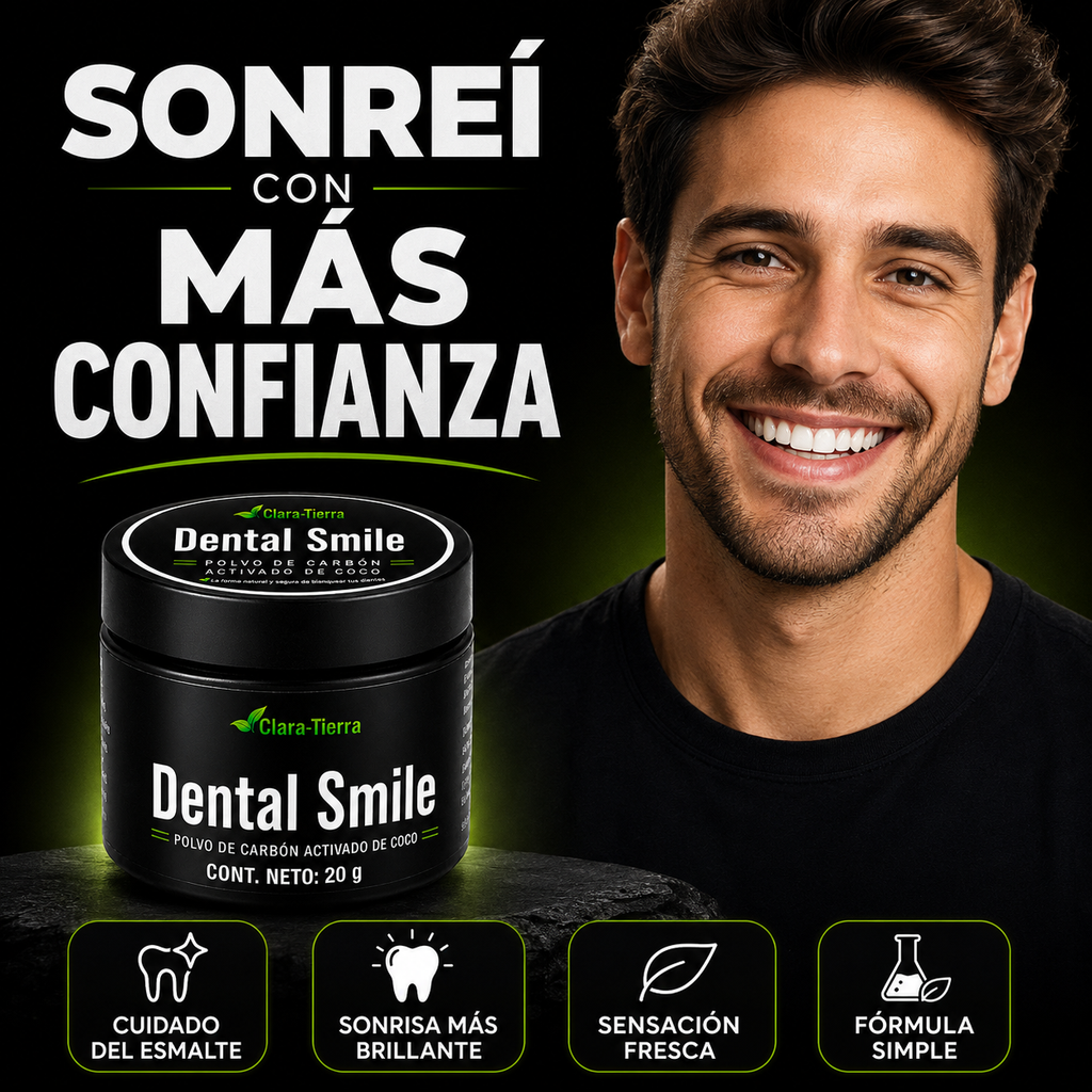 Polvo Dental Smile - una sonrisa más blanca, fresca y segura desde casa