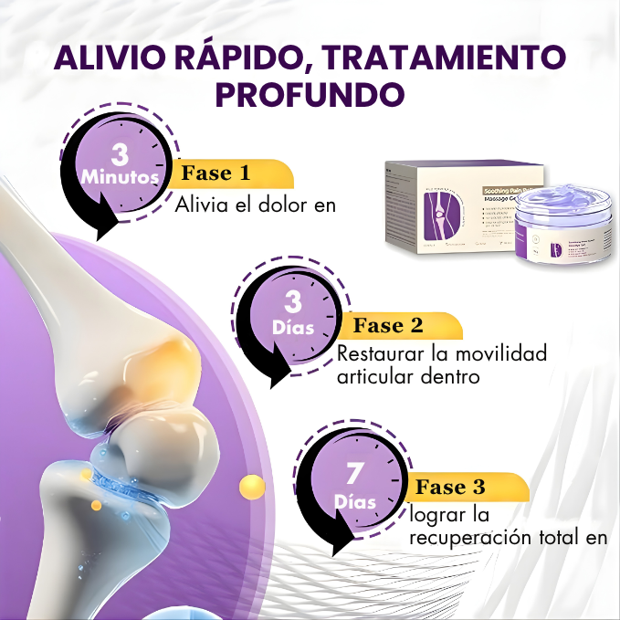 Gel de masaje calmante – Alivio real. Movimiento renovado.