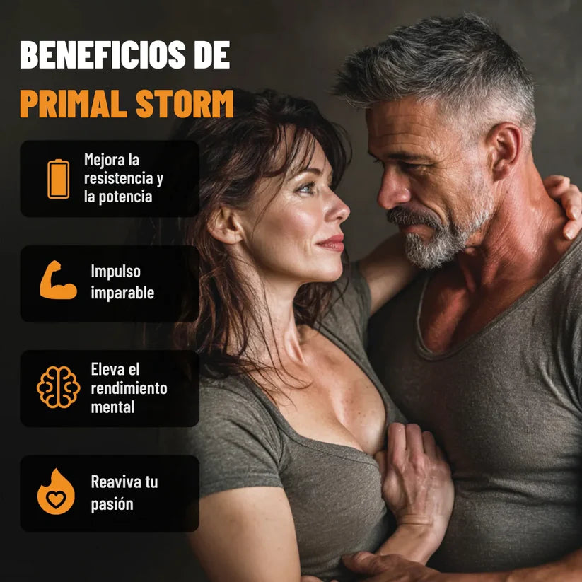 Primal Storm - Cápsulas naturales para el apoyo de la testosterona