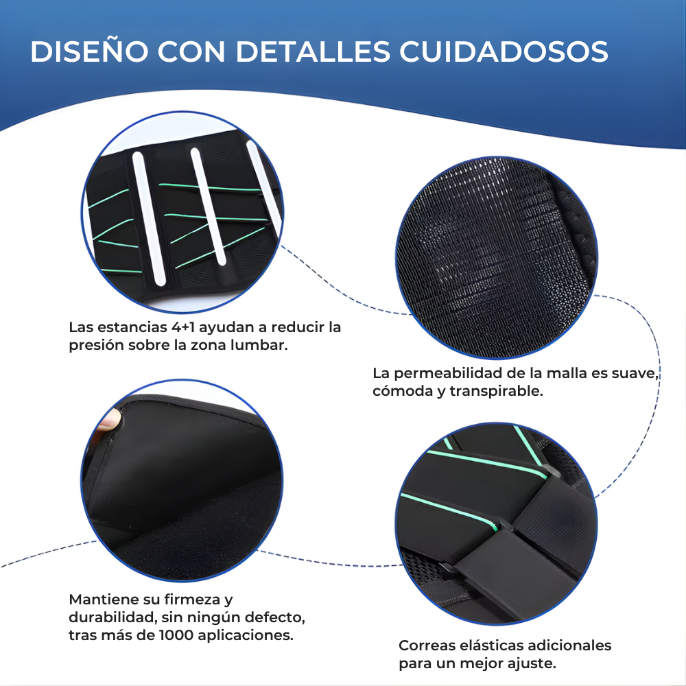 Faja Térmica ThermaRelief™ – Calor instantáneo, alivio duradero.