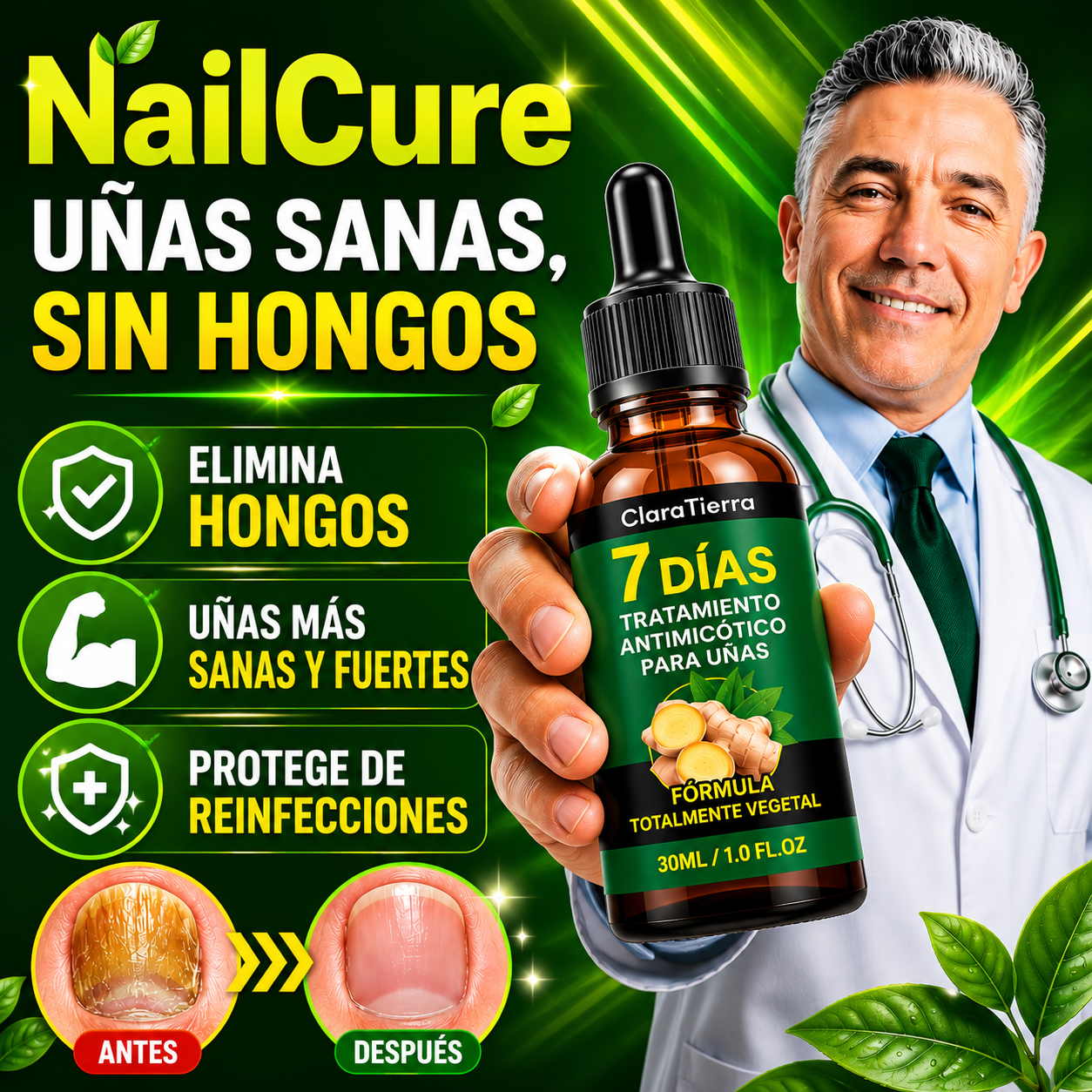 NailCure - Elimina los Hongos en las Uñas y Recupera Uñas Sanas y Hermosas Desde la Raíz