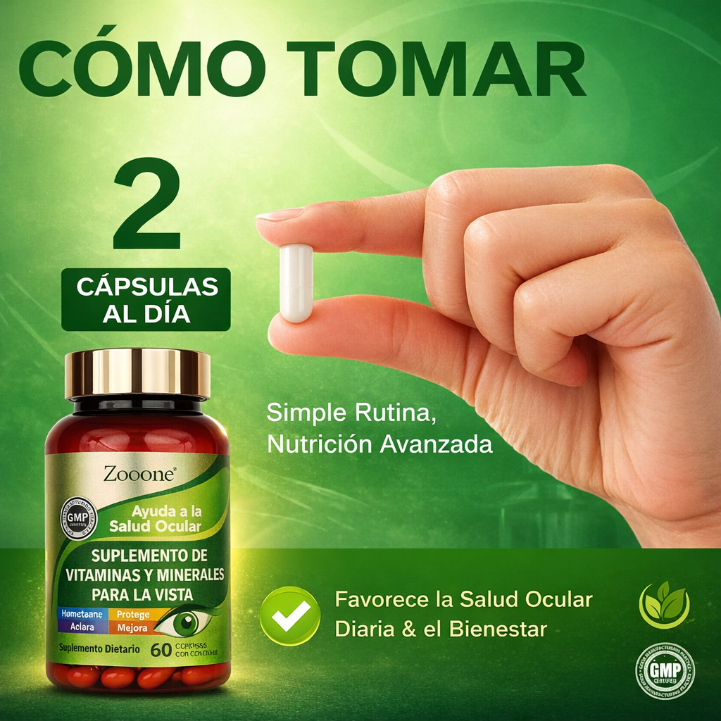 Zooone – Suplemento de vitaminas para la vista con luteína