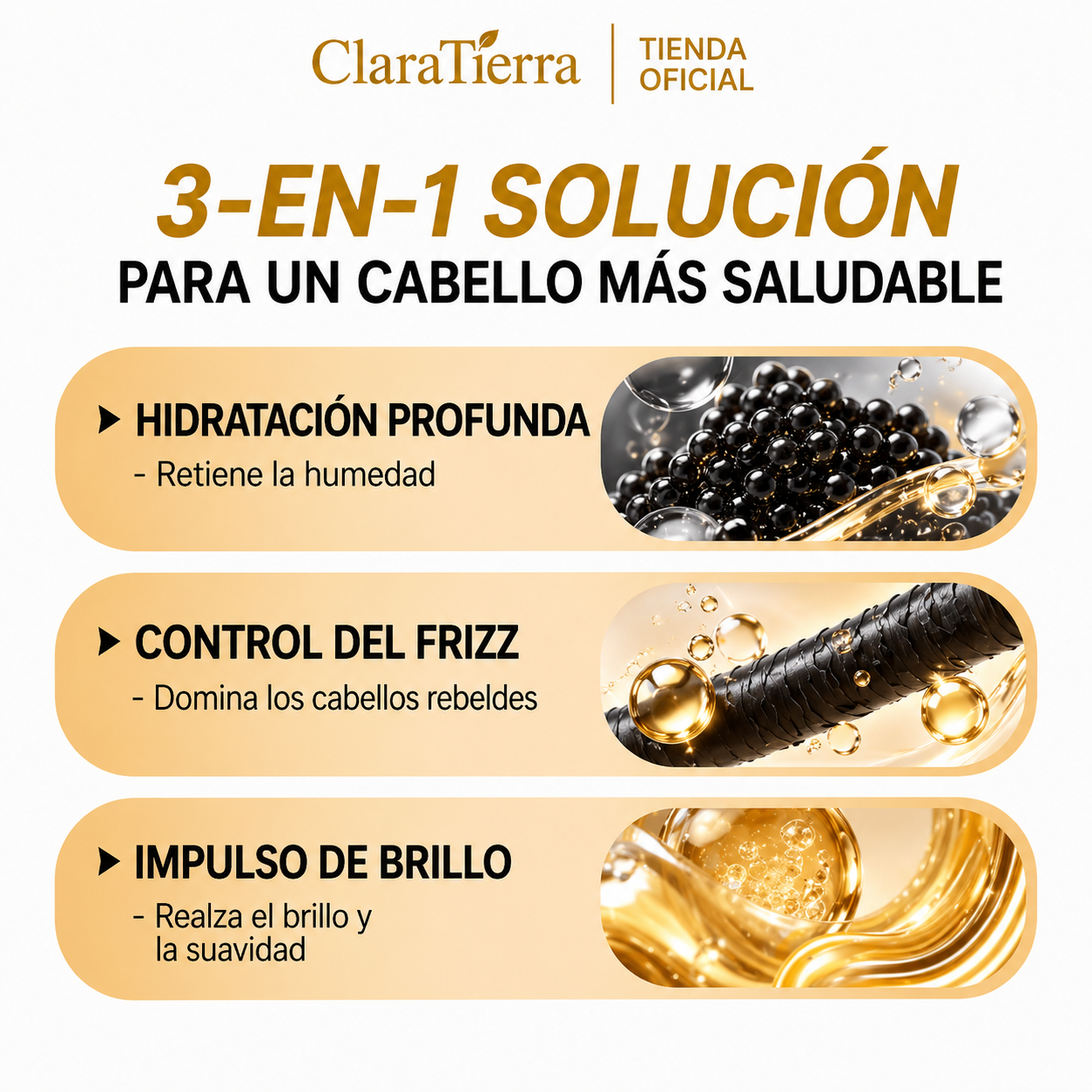Sérum Capilar Revitalizante de Caviar – Reparación Profunda, Brillo y Transformación Instantánea del Cabello