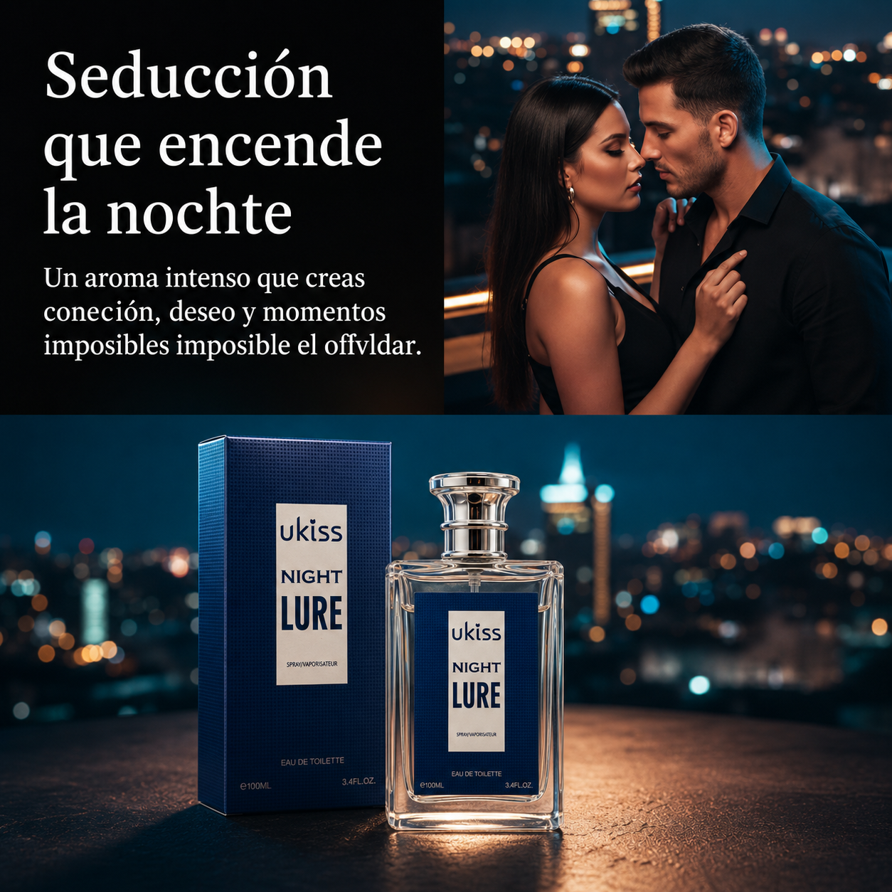 Ukiss Night Lure — El aroma que ella nunca olvida.
