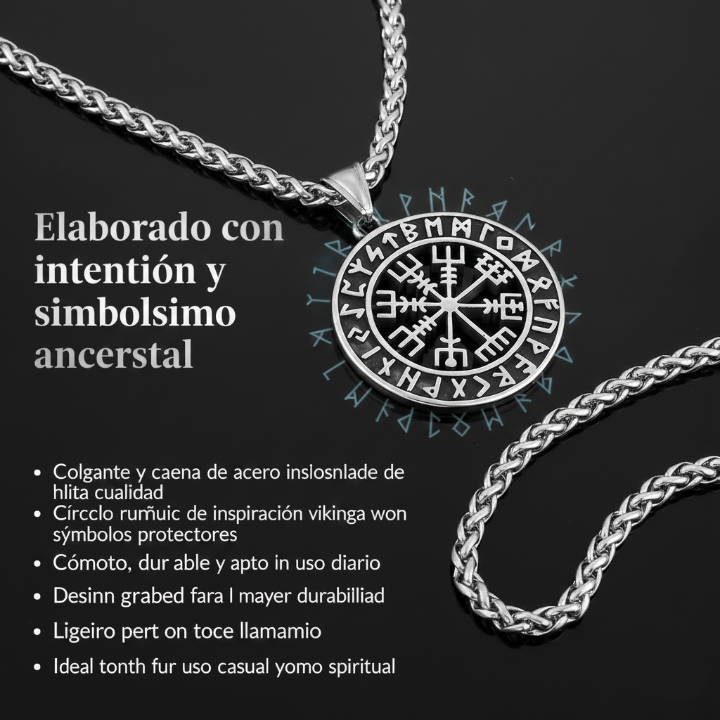 Collar con colgante de runa Lún: despierta tu fuerza interior