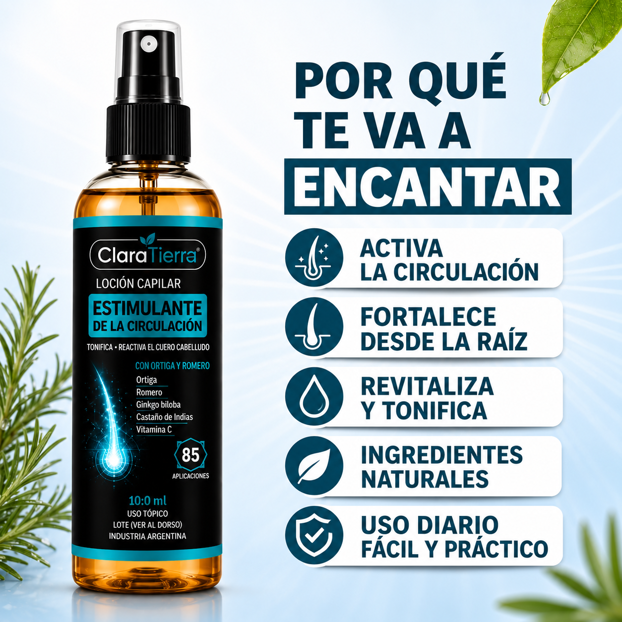 Activador para Spray Capilar – Cabello Más Fuerte, Denso y Saludable Desde la Raíz