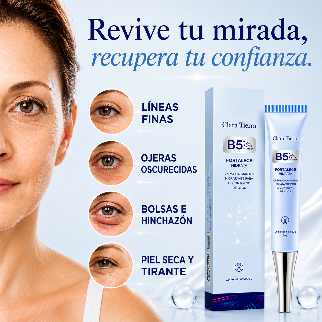 Crema Reparadora para el Contorno de Ojos – Ojos con Apariencia Más Joven Cada Día