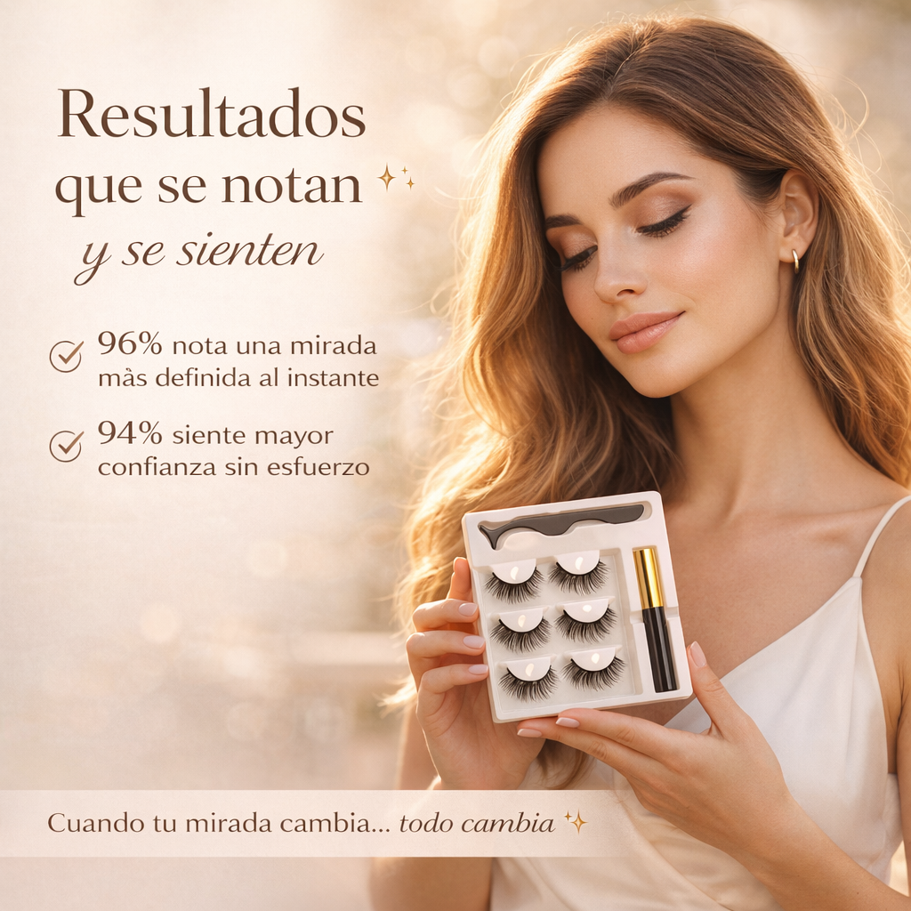 Pestañas Magnéticas Premium – Mirada Impactante en Segundos Sin Pegamento (2X1 OFERTA)