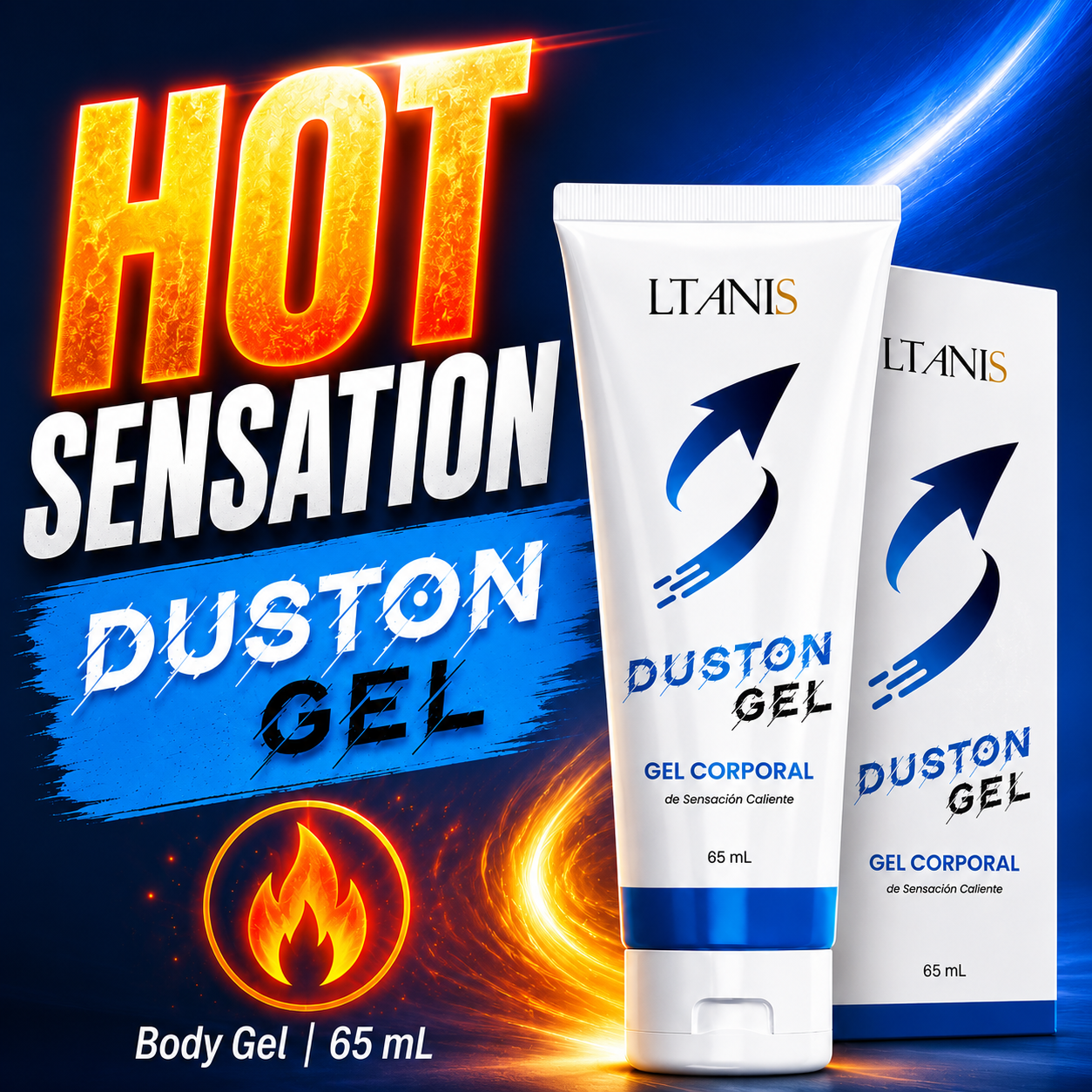 LTANIS Duston Gel – Gel corporal con efecto calor