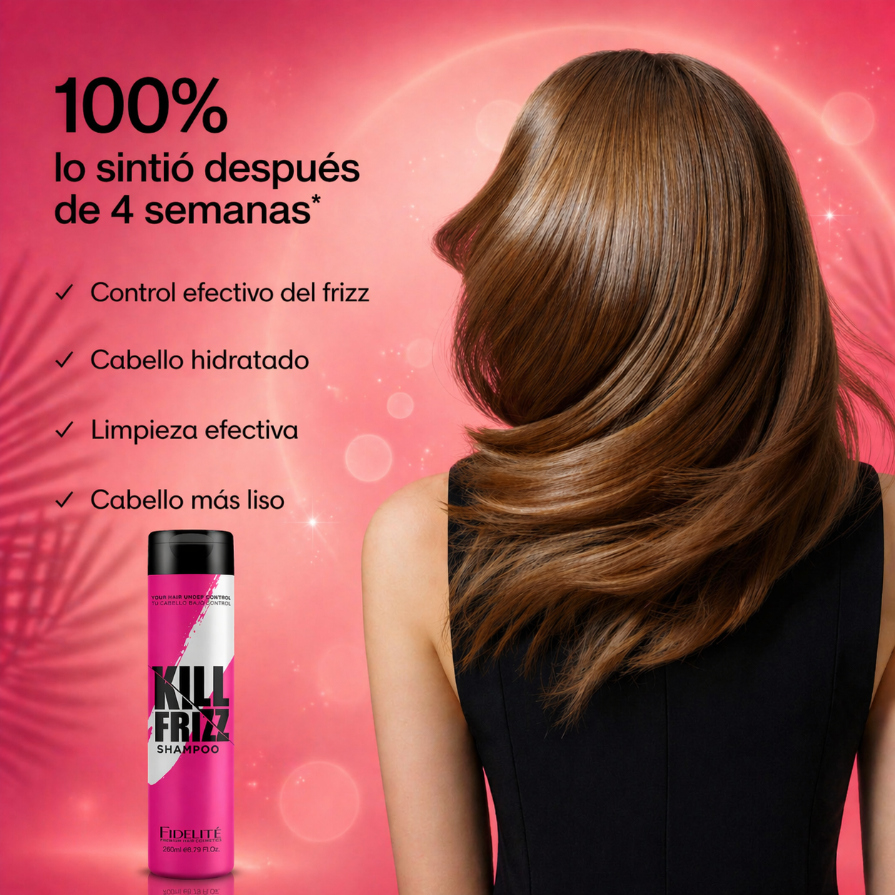 Kill Frizz Shampoo - Pelo más brillante, más suave y sin frizz en minutos